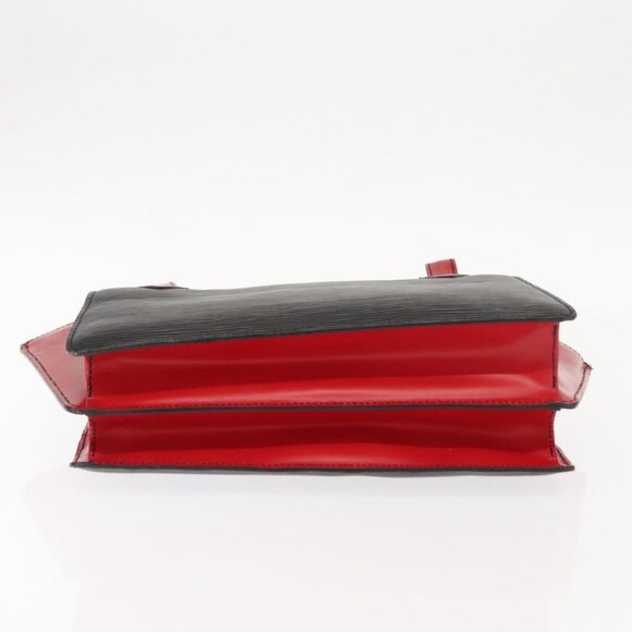 LOUIS VUITTON Epi Bicolor Varenne Hand Bag Black Red - Picture 11 of 14